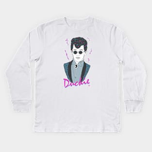 Pretty In Pink - Duckie Kids Long Sleeve T-Shirt